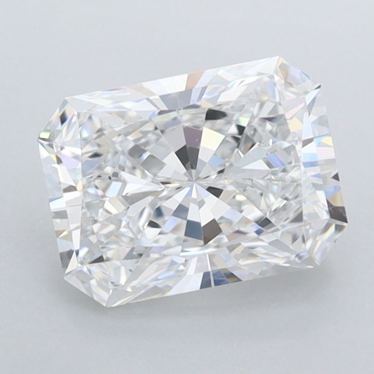 1.45 Carat Radiant Shaped, Ideal Cut, D Color, FL Clarity, IGI Certified Lab Grown Diamond
