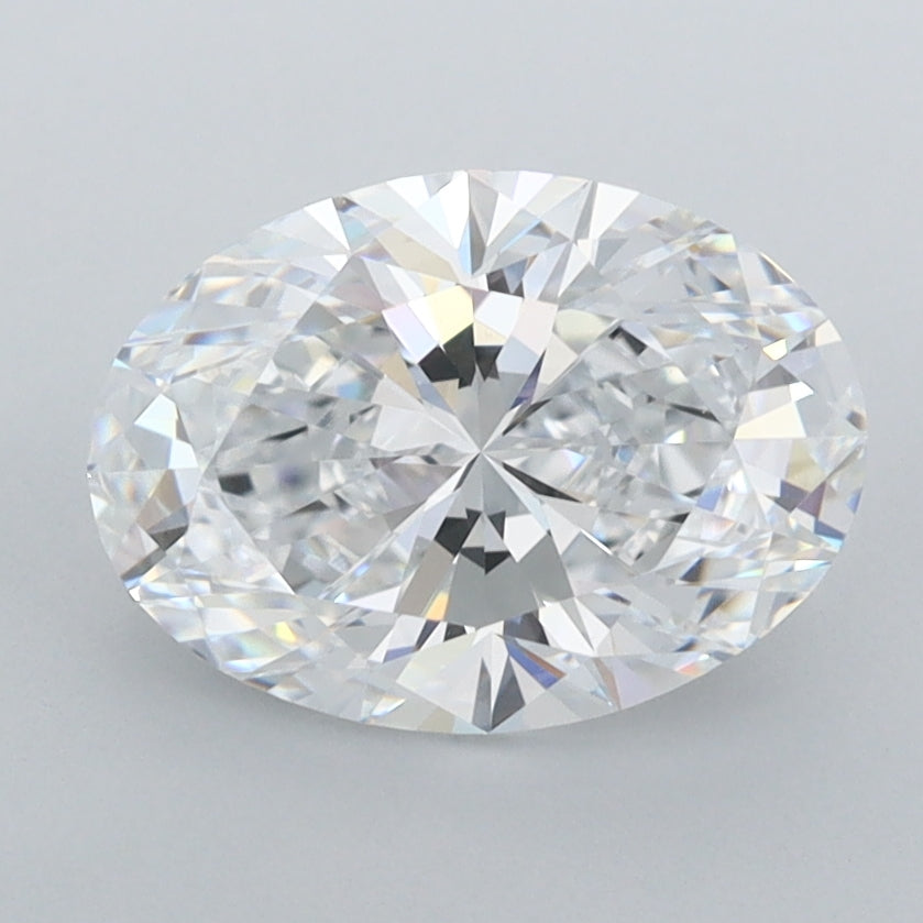 2.04 Carat Oval Shaped, Ideal Cut, D Color, IF Clarity, IGI Certified Lab Grown Diamond