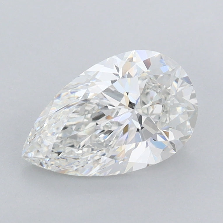 1.02 Carat Pear Shaped, Excellent Cut, E Color, FL Clarity, IGI Certified Lab Grown Diamond