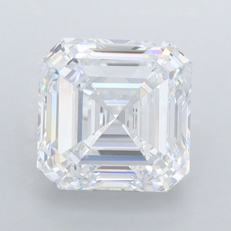 1.97 Carat Asscher Shaped, Very Good Cut, E Color, IF Clarity, IGI Certified Lab Grown Diamond