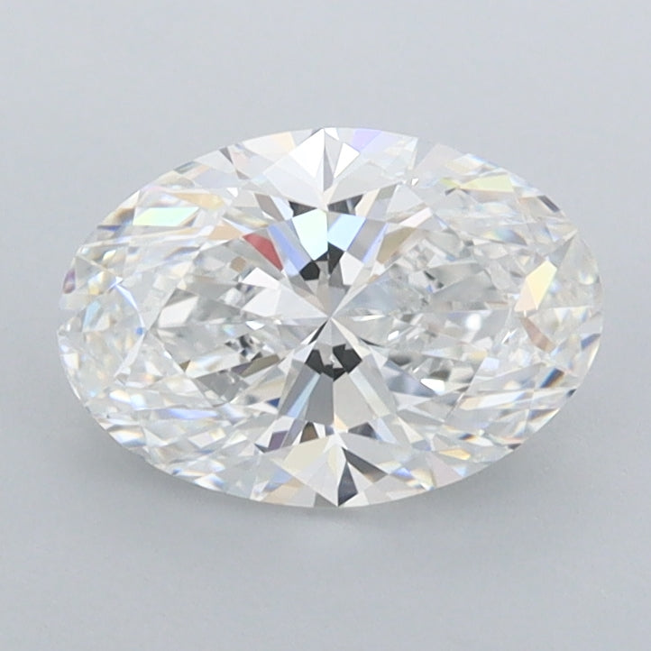 1.24 Carat Oval Shaped, Excellent Cut, D Color, IF Clarity, IGI Certified Lab Grown Diamond