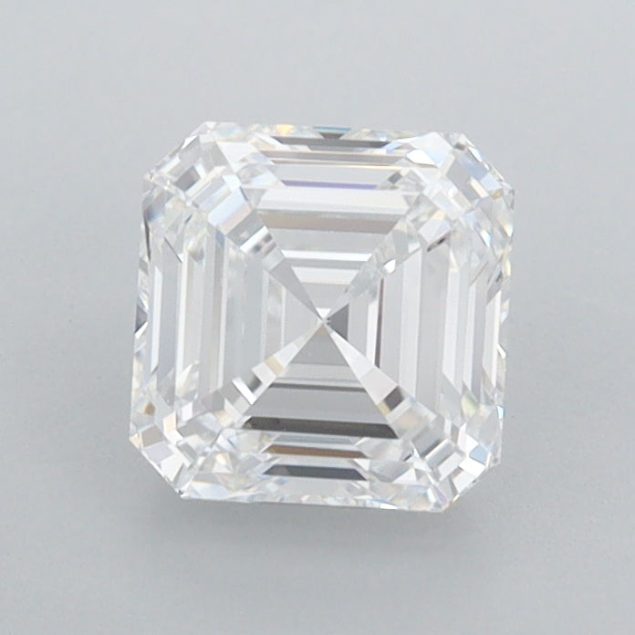 1.09 Carat Asscher Shaped, Ideal Cut, E Color, IF Clarity, IGI Certified Lab Grown Diamond