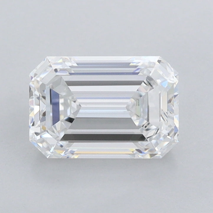1.01 Carat Emerald Shaped, Ideal Cut, D Color, FL Clarity, IGI Certified Lab Grown Diamond