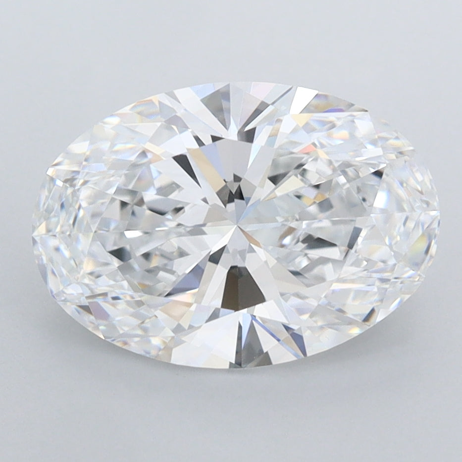2.57 Carat Oval Shaped, Ideal Cut, D Color, FL Clarity, IGI Certified Lab Grown Diamond