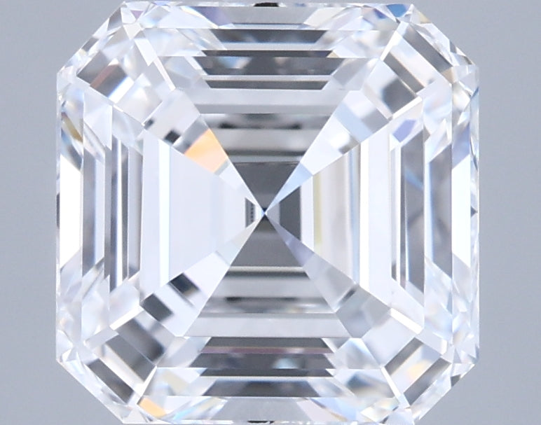 2.70 Carat Asscher Shaped, Ideal Cut, D Color, VVS1 Clarity, IGI Certified Lab Grown Diamond