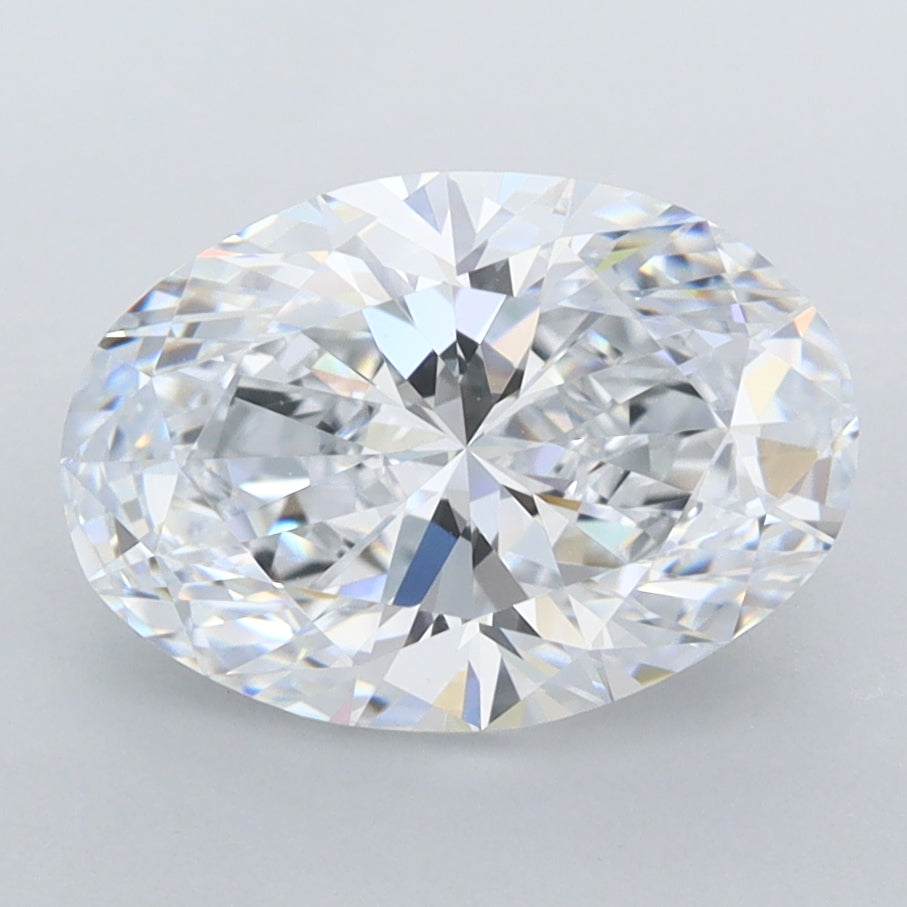 2.68 Carat Oval Shaped, Ideal Cut, D Color, VVS1 Clarity, IGI Certified Lab Grown Diamond
