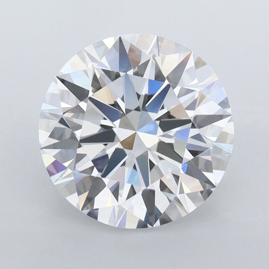 2.79 Carat Round Shaped, Ideal Cut, D Color, VVS1 Clarity, IGI Certified Lab Grown Diamond