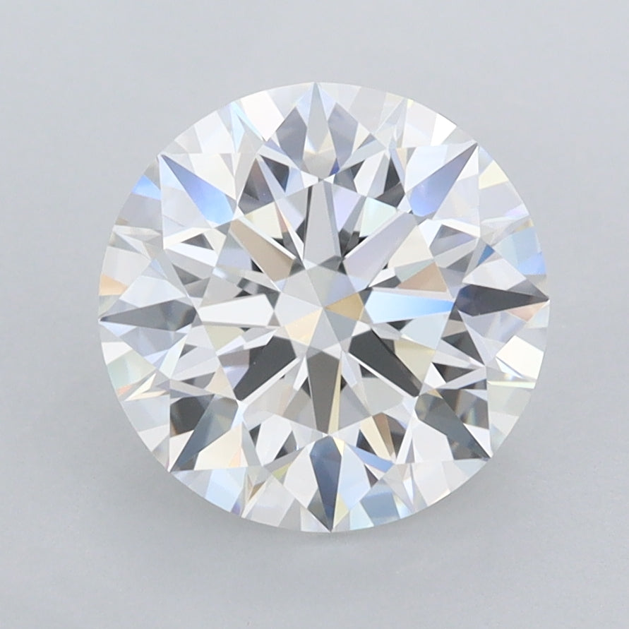 2.43 Carat Round Shaped, Ideal Cut, D Color, FL Clarity, IGI Certified Lab Grown Diamond