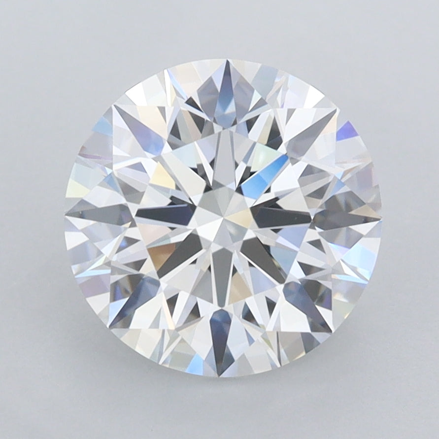 2.53 Carat Round Shaped, Ideal Cut, D Color, FL Clarity, IGI Certified Lab Grown Diamond