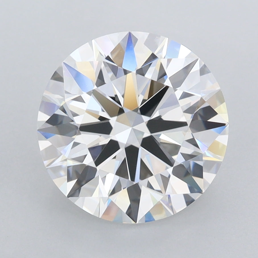 2.81 Carat Round Shaped, Ideal Cut, D Color, FL Clarity, IGI Certified Lab Grown Diamond