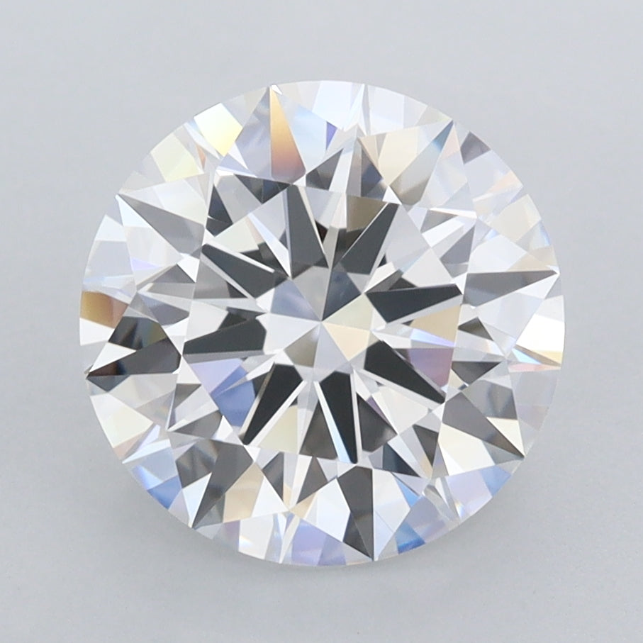 2.93 Carat Round Shaped, Ideal Cut, D Color, FL Clarity, IGI Certified Lab Grown Diamond