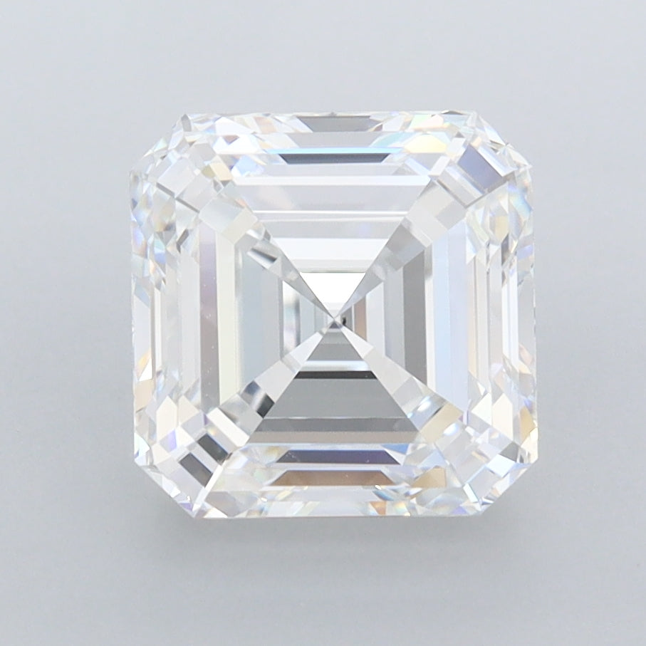 2.89 Carat Asscher Shaped, Ideal Cut, D Color, VVS1 Clarity, IGI Certified Lab Grown Diamond