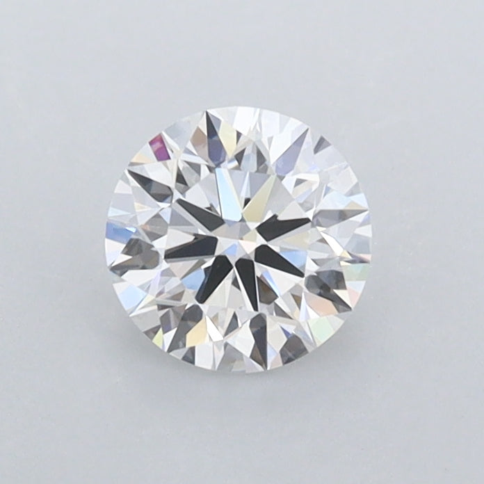 0.58 Carat Round Shaped, Ideal Cut, D Color, VVS2 Clarity, IGI Certified Lab Grown Diamond