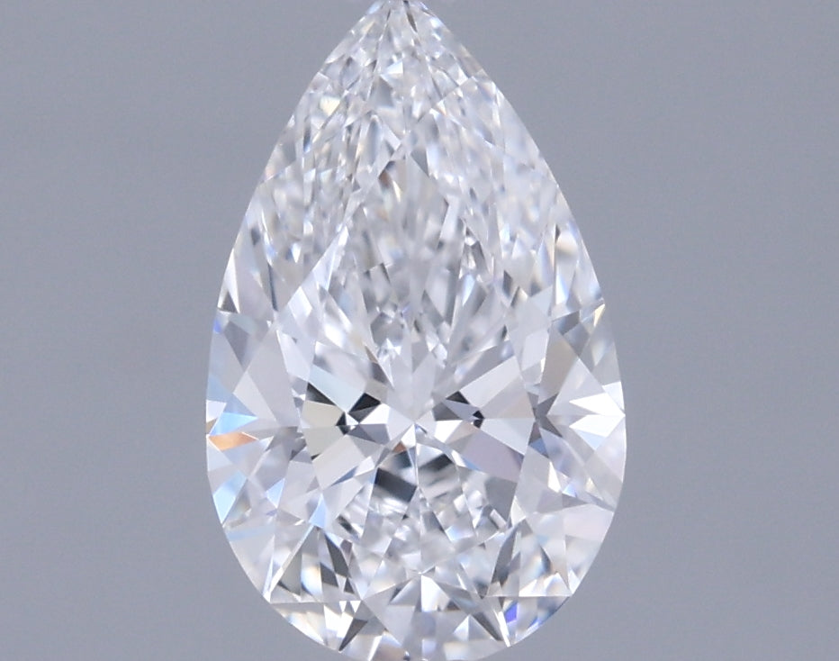 0.89 Carat Pear Shaped, Excellent Cut, D Color, VVS1 Clarity, IGI Certified Lab Grown Diamond