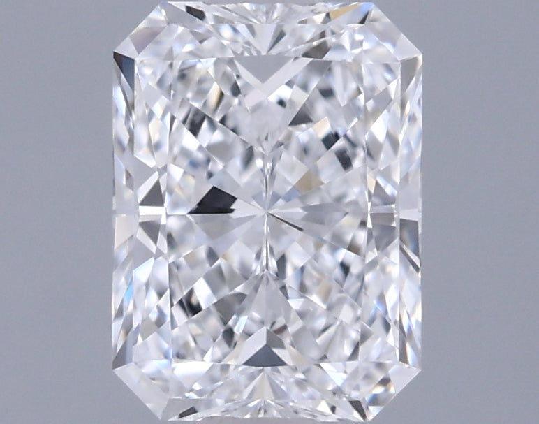 0.96 Carat Radiant Shaped, Ideal Cut, D Color, VVS2 Clarity, IGI Certified Lab Grown Diamond