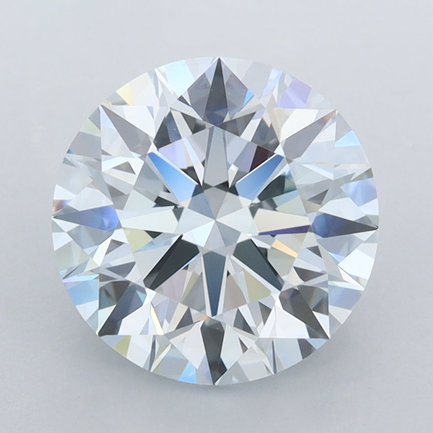 3.01 Carat Round Shaped, Ideal Cut, VVS2 Clarity, IGI Certified Lab Grown Diamond