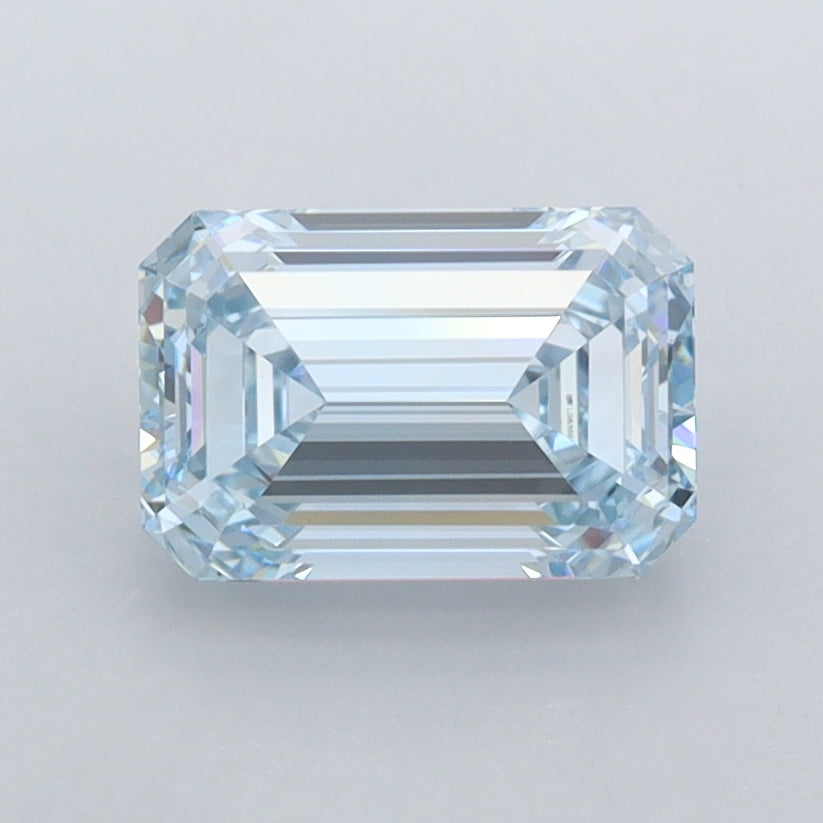 1.42 Carat Emerald Shaped, Ideal Cut, VVS1 Clarity, IGI Certified Lab Grown Diamond