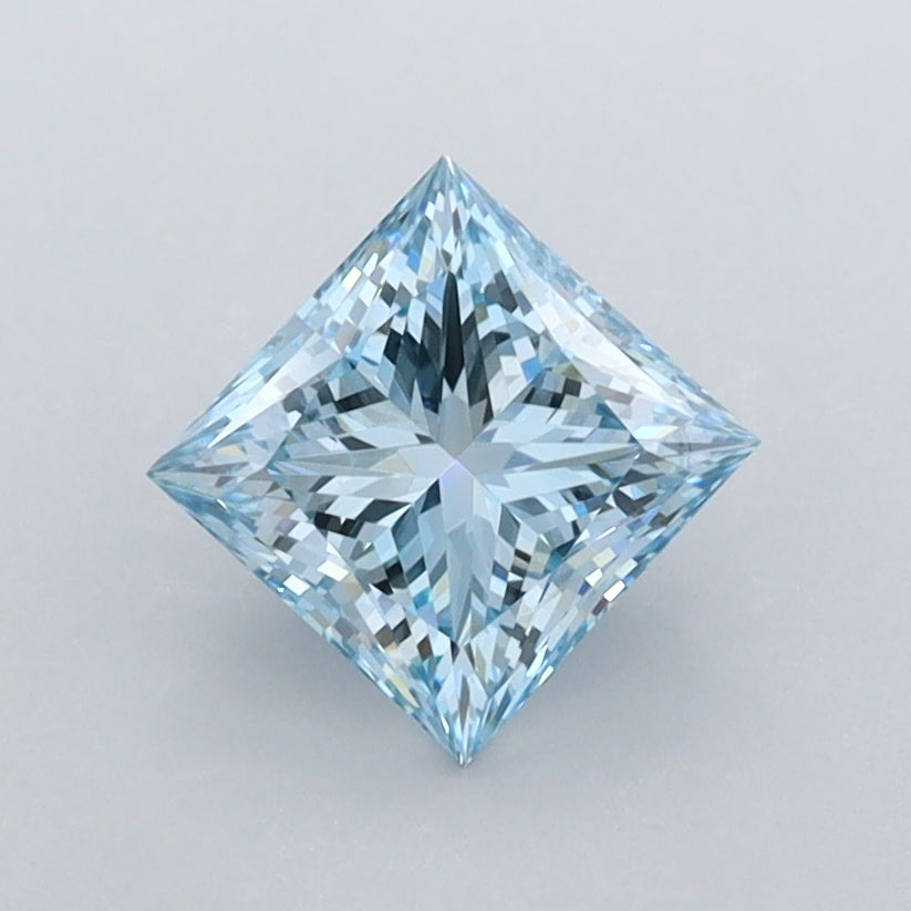 1.01 Carat Princess Shaped, Ideal Cut, VVS2 Clarity, IGI Certified Lab Grown Diamond