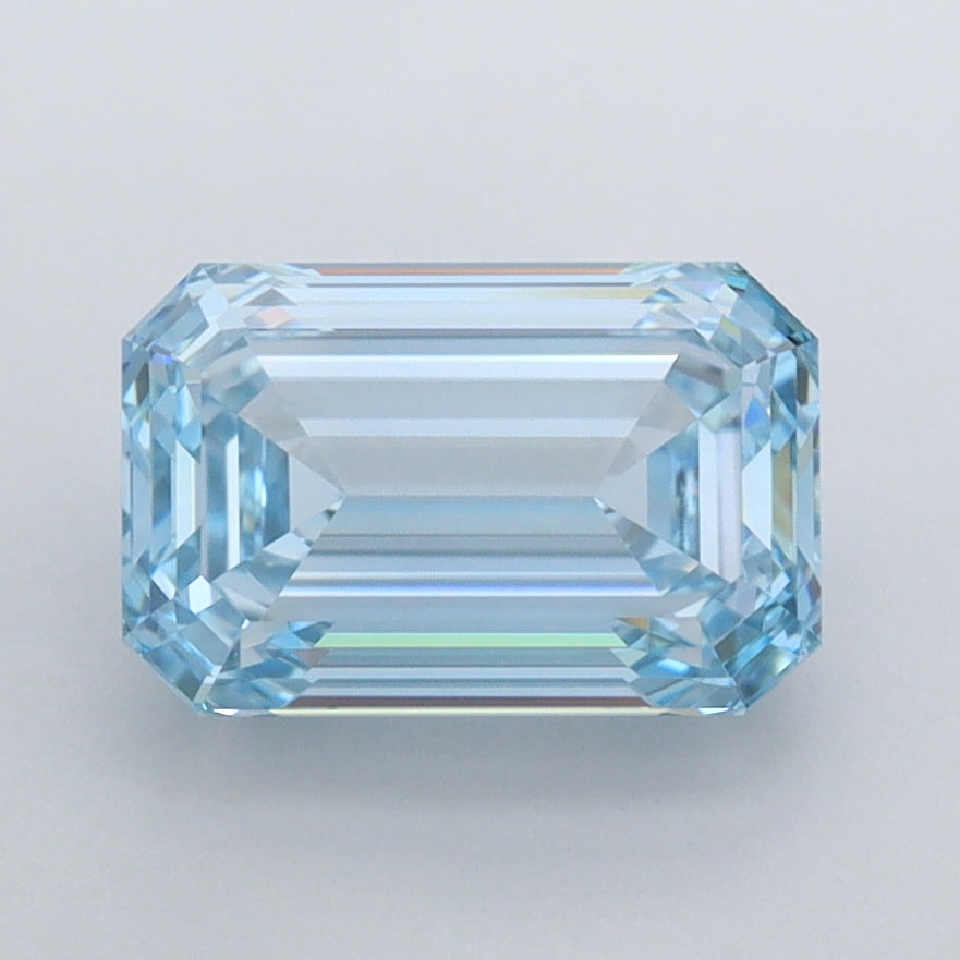 2.03 Carat Emerald Shaped, Ideal Cut, VVS1 Clarity, IGI Certified Lab Grown Diamond