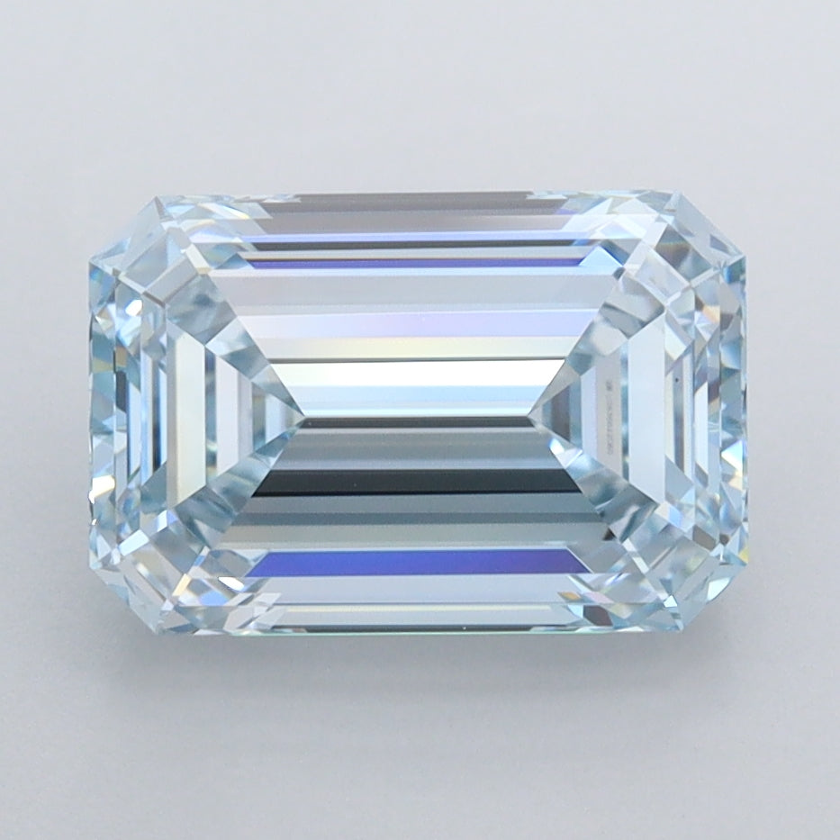 2.86 Carat Emerald Shaped, Ideal Cut, VVS1 Clarity, IGI Certified Lab Grown Diamond