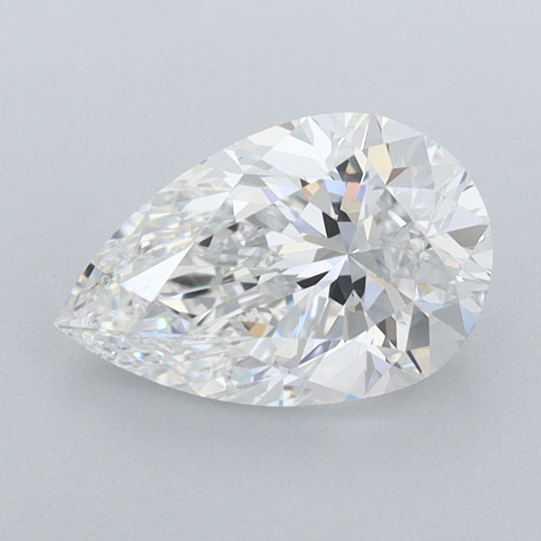 1.18 Carat Pear Shaped, Excellent Cut, D Color, VVS1 Clarity, IGI Certified Lab Grown Diamond