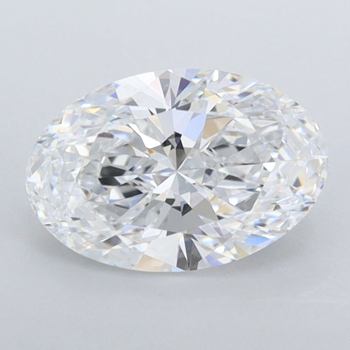 1.06 Carat Oval Shaped, Ideal Cut, D Color, FL Clarity, IGI Certified Lab Grown Diamond