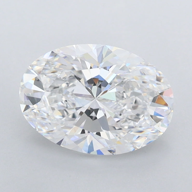 1.49 Carat Oval Shaped, Excellent Cut, D Color, FL Clarity, IGI Certified Lab Grown Diamond