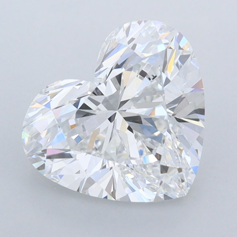 2.01 Carat Heart Shaped, Ideal Cut, D Color, VVS1 Clarity, IGI Certified Lab Grown Diamond