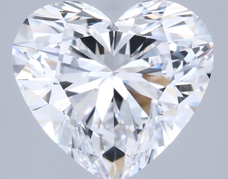2.57 Carat Heart Shaped, Ideal Cut, D Color, VVS1 Clarity, IGI Certified Lab Grown Diamond