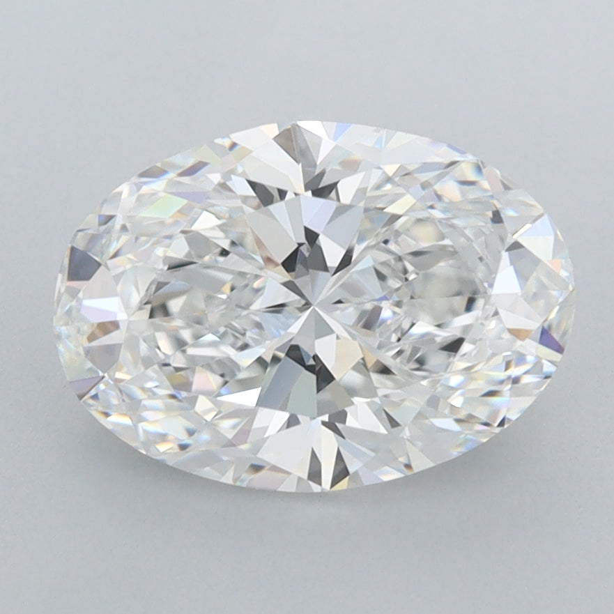 2.08 Carat Oval Shaped, Ideal Cut, D Color, IF Clarity, IGI Certified Lab Grown Diamond