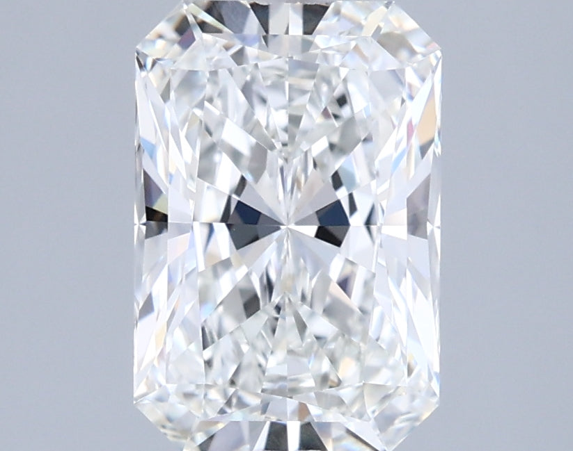 1.82 Carat Radiant Shaped, Ideal Cut, F Color, VVS1 Clarity, IGI Certified Lab Grown Diamond