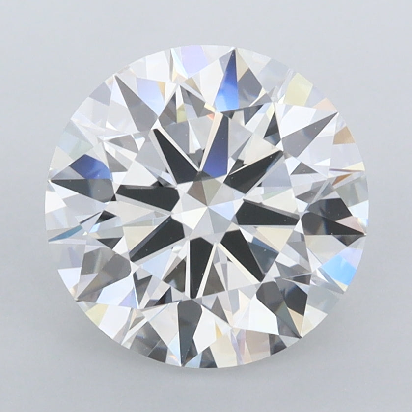 2.77 Carat Round Shaped, Ideal Cut, E Color, FL Clarity, IGI Certified Lab Grown Diamond