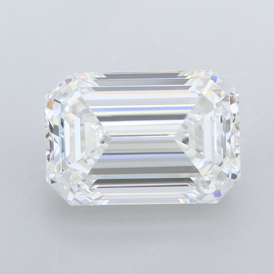 2.18 Carat Emerald Shaped, Ideal Cut, E Color, FL Clarity, IGI Certified Lab Grown Diamond