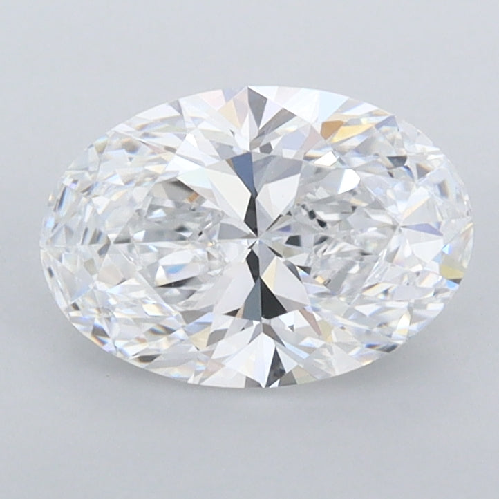 1.20 Carat Oval Shaped, Ideal Cut, D Color, FL Clarity, IGI Certified Lab Grown Diamond