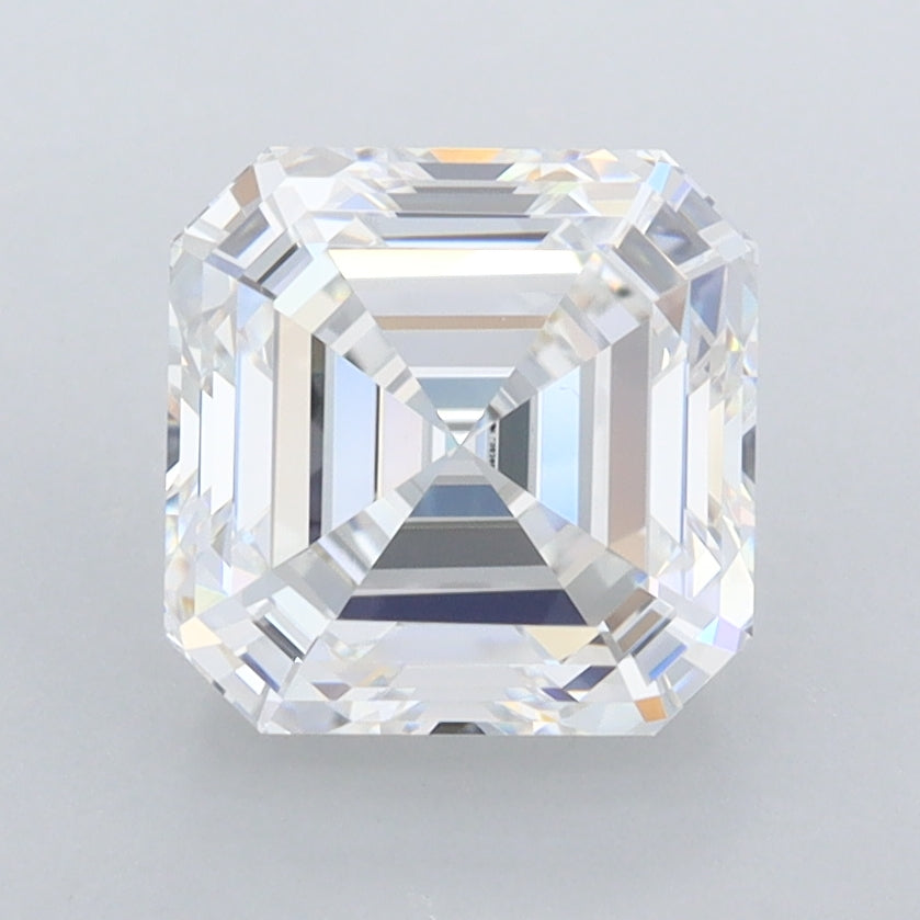 2.46 Carat Asscher Shaped, Ideal Cut, D Color, VVS1 Clarity, IGI Certified Lab Grown Diamond