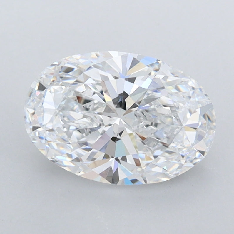 1.47 Carat Oval Shaped, Ideal Cut, D Color, VVS1 Clarity, IGI Certified Lab Grown Diamond