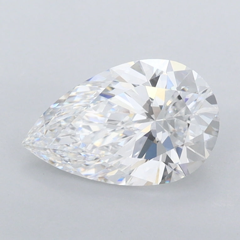 1.04 Carat Pear Shaped, Ideal Cut, D Color, VVS1 Clarity, IGI Certified Lab Grown Diamond
