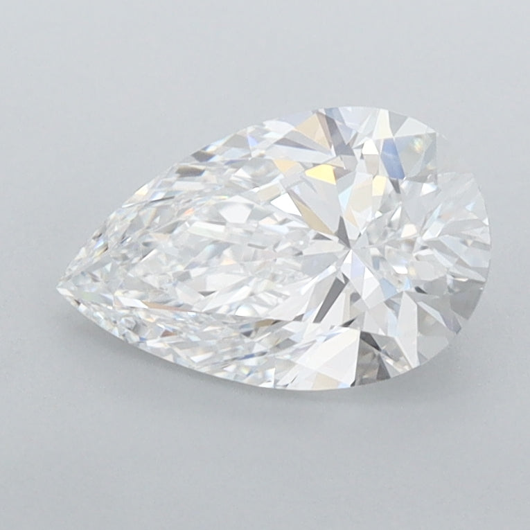 1.02 Carat Pear Shaped, Ideal Cut, D Color, IF Clarity, IGI Certified Lab Grown Diamond