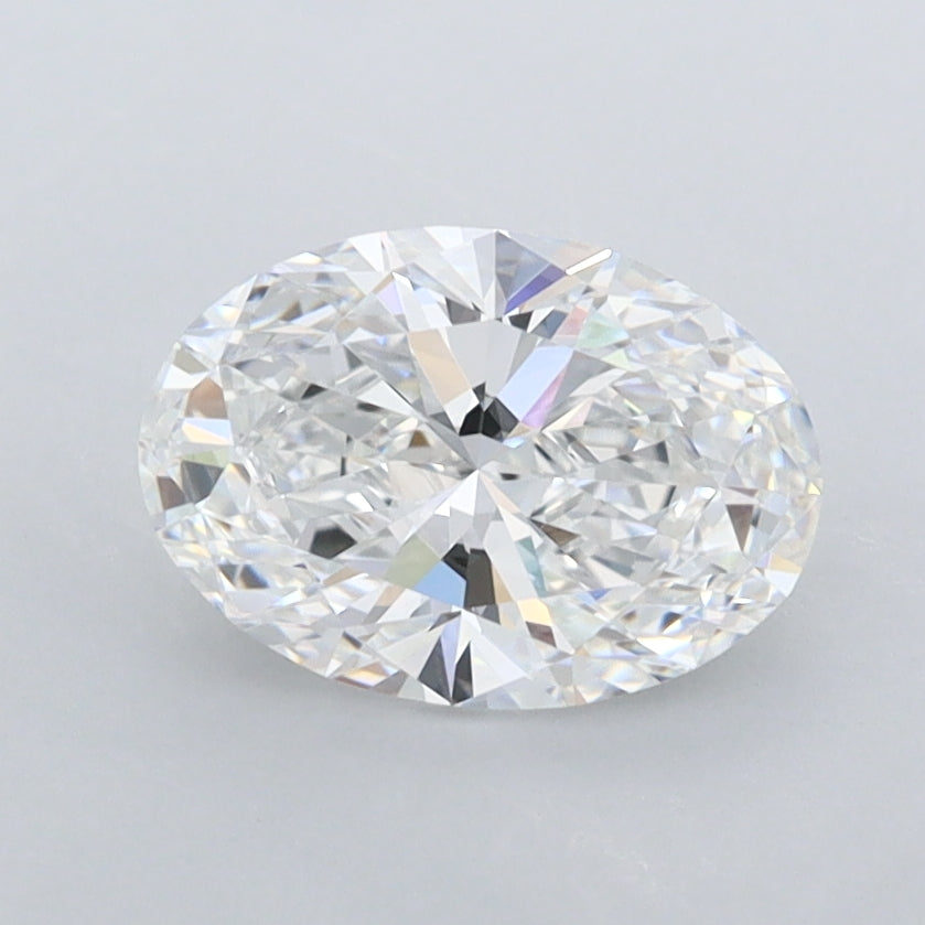 1.22 Carat Oval Shaped, Ideal Cut, D Color, IF Clarity, IGI Certified Lab Grown Diamond