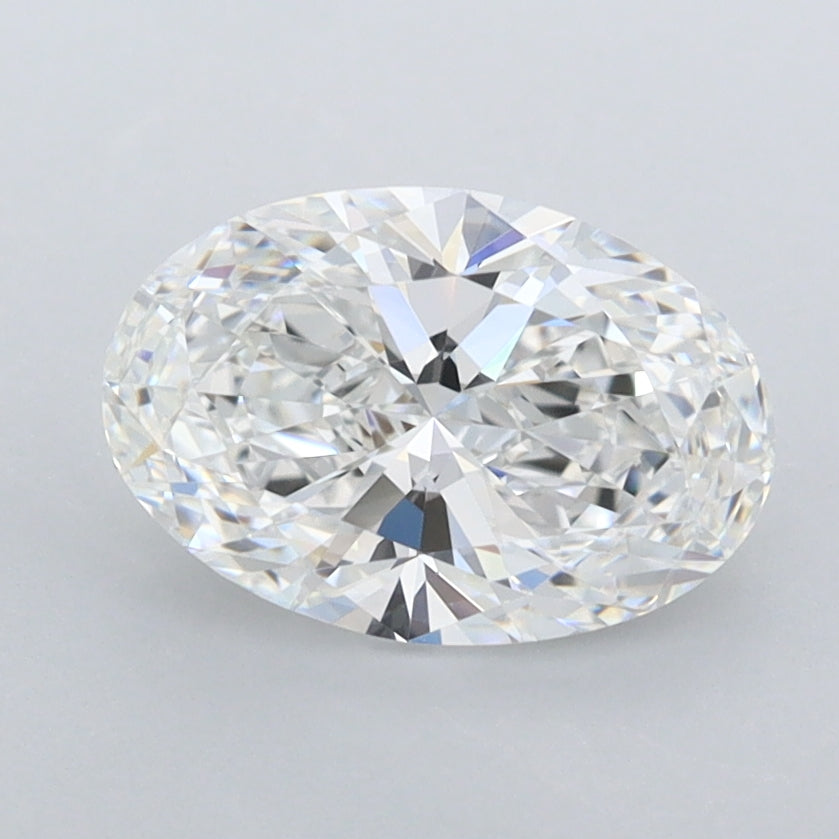 1.46 Carat Oval Shaped, Ideal Cut, E Color, IF Clarity, IGI Certified Lab Grown Diamond