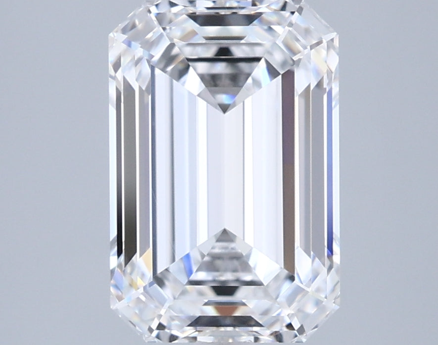 3.05 Carat Emerald Shaped, Ideal Cut, D Color, VVS1 Clarity, IGI Certified Lab Grown Diamond