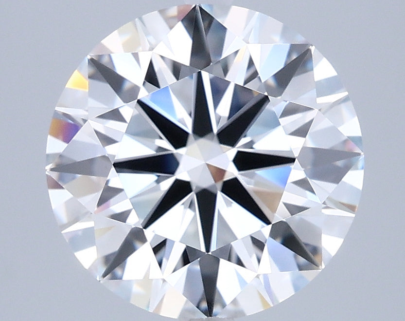 3.07 Carat Round Shaped, Ideal Cut, D Color, VVS1 Clarity, IGI Certified Lab Grown Diamond