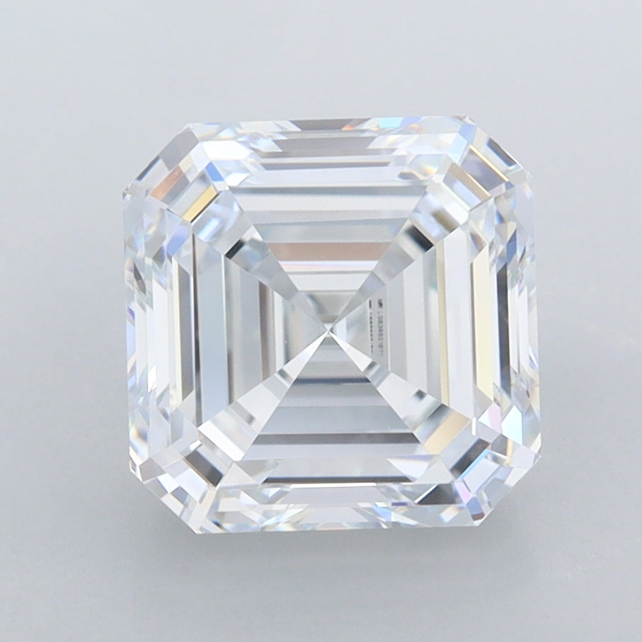 3.03 Carat Asscher Shaped, Ideal Cut, E Color, VVS1 Clarity, IGI Certified Lab Grown Diamond