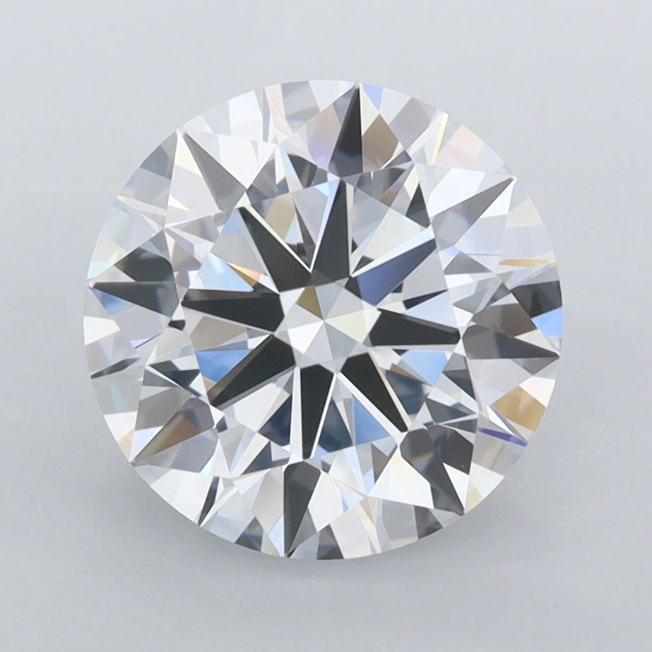3.05 Carat Round Shaped, Ideal Cut, E Color, VVS1 Clarity, IGI Certified Lab Grown Diamond