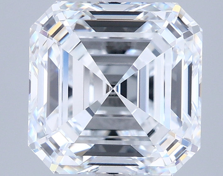 3.02 Carat Asscher Shaped, Ideal Cut, E Color, VVS1 Clarity, IGI Certified Lab Grown Diamond