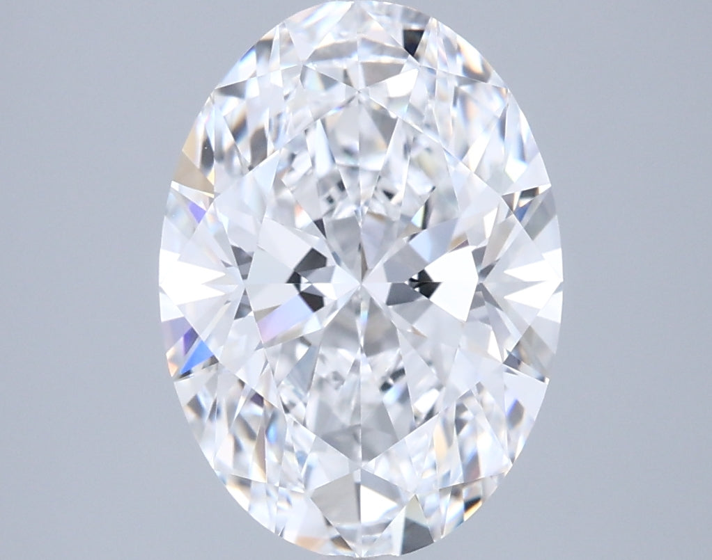 3.05 Carat Oval Shaped, Ideal Cut, D Color, VVS1 Clarity, IGI Certified Lab Grown Diamond