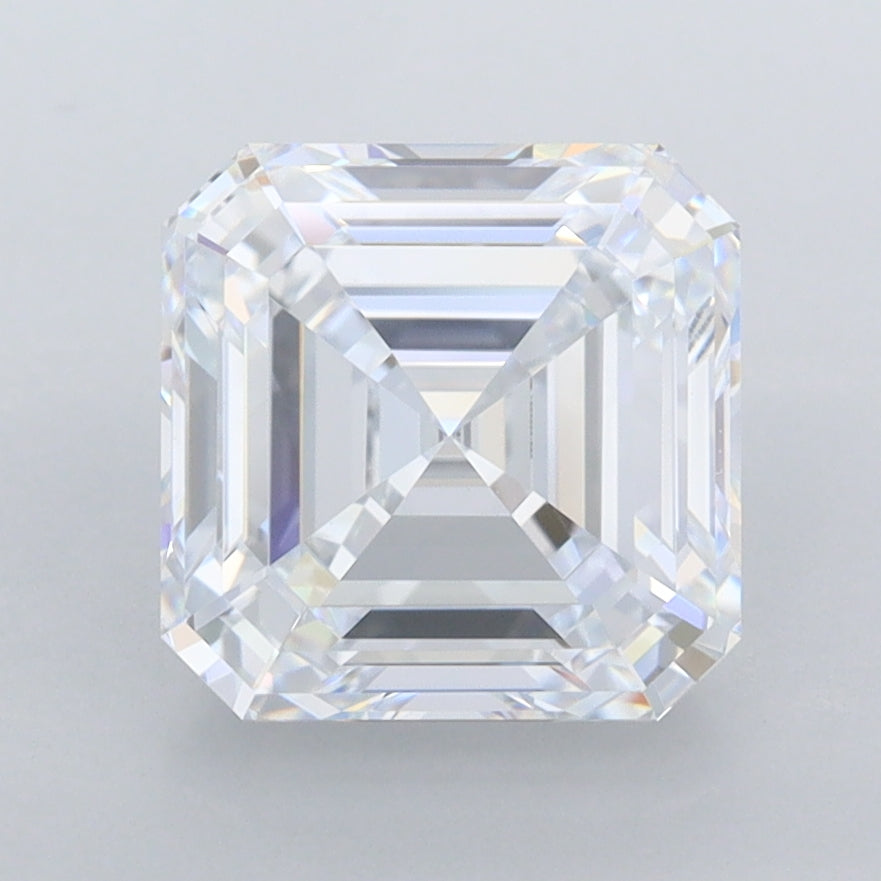 3.01 Carat Asscher Shaped, Ideal Cut, E Color, VVS1 Clarity, IGI Certified Lab Grown Diamond
