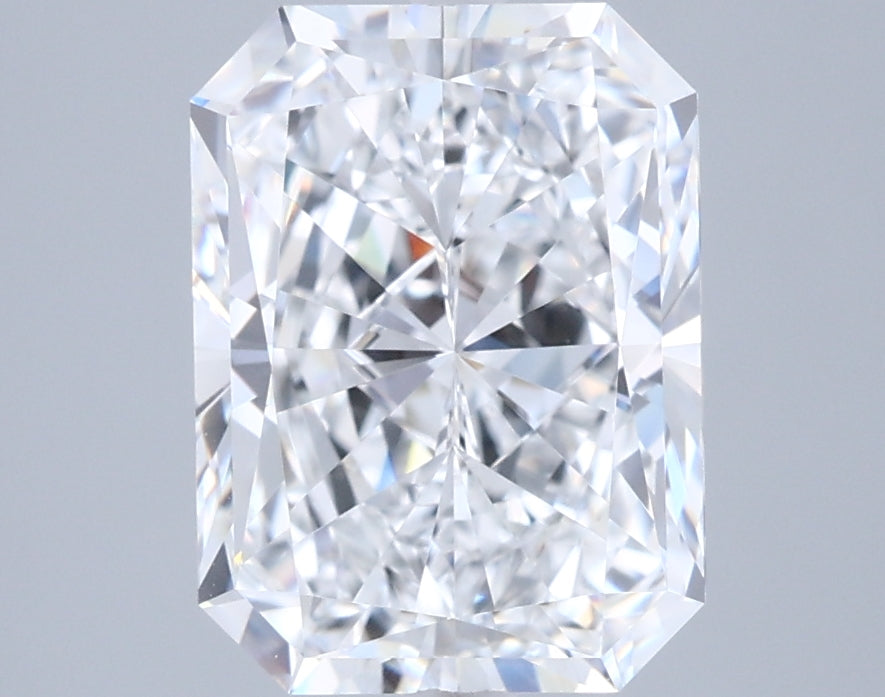 3.07 Carat Radiant Shaped, Ideal Cut, D Color, VVS1 Clarity, IGI Certified Lab Grown Diamond