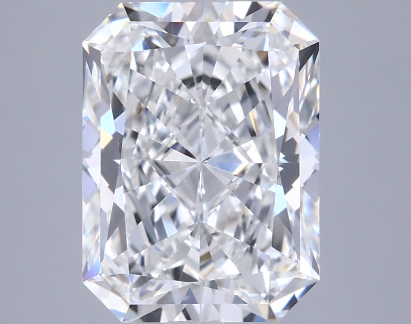 3.00 Carat Radiant Shaped, Ideal Cut, E Color, VVS1 Clarity, IGI Certified Lab Grown Diamond