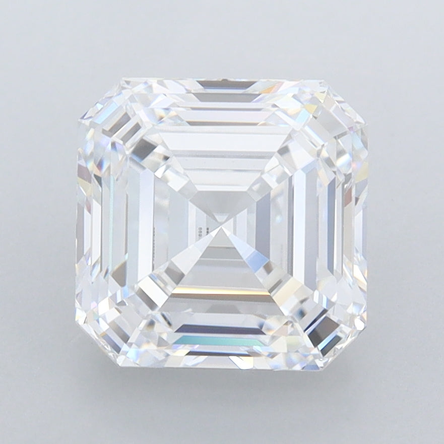 3.01 Carat Asscher Shaped, Ideal Cut, D Color, VVS1 Clarity, IGI Certified Lab Grown Diamond